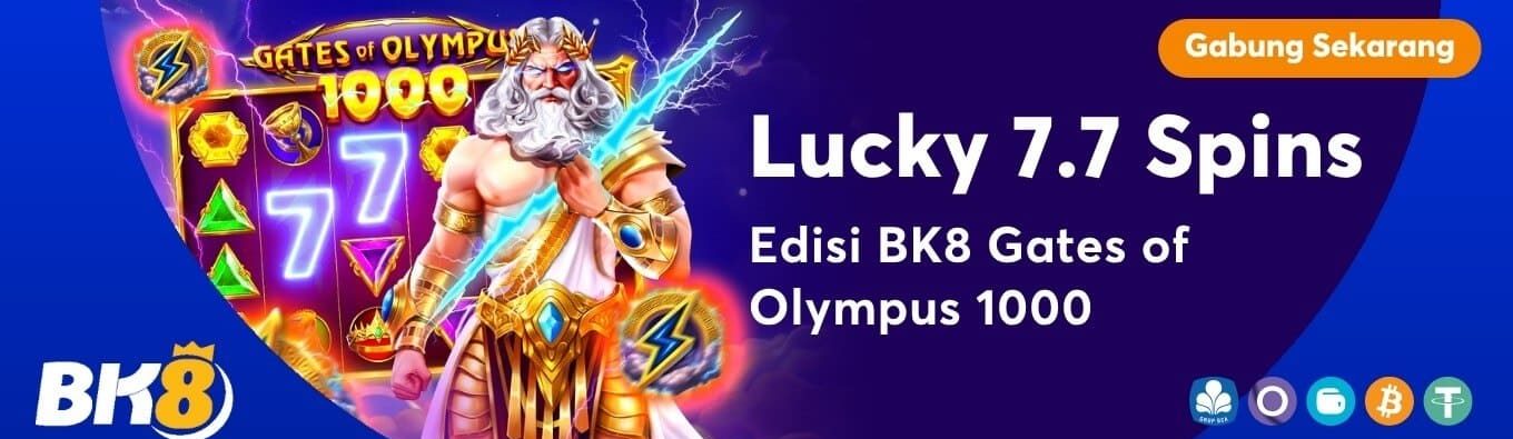 lucky 77 spins gate of olympus bk8